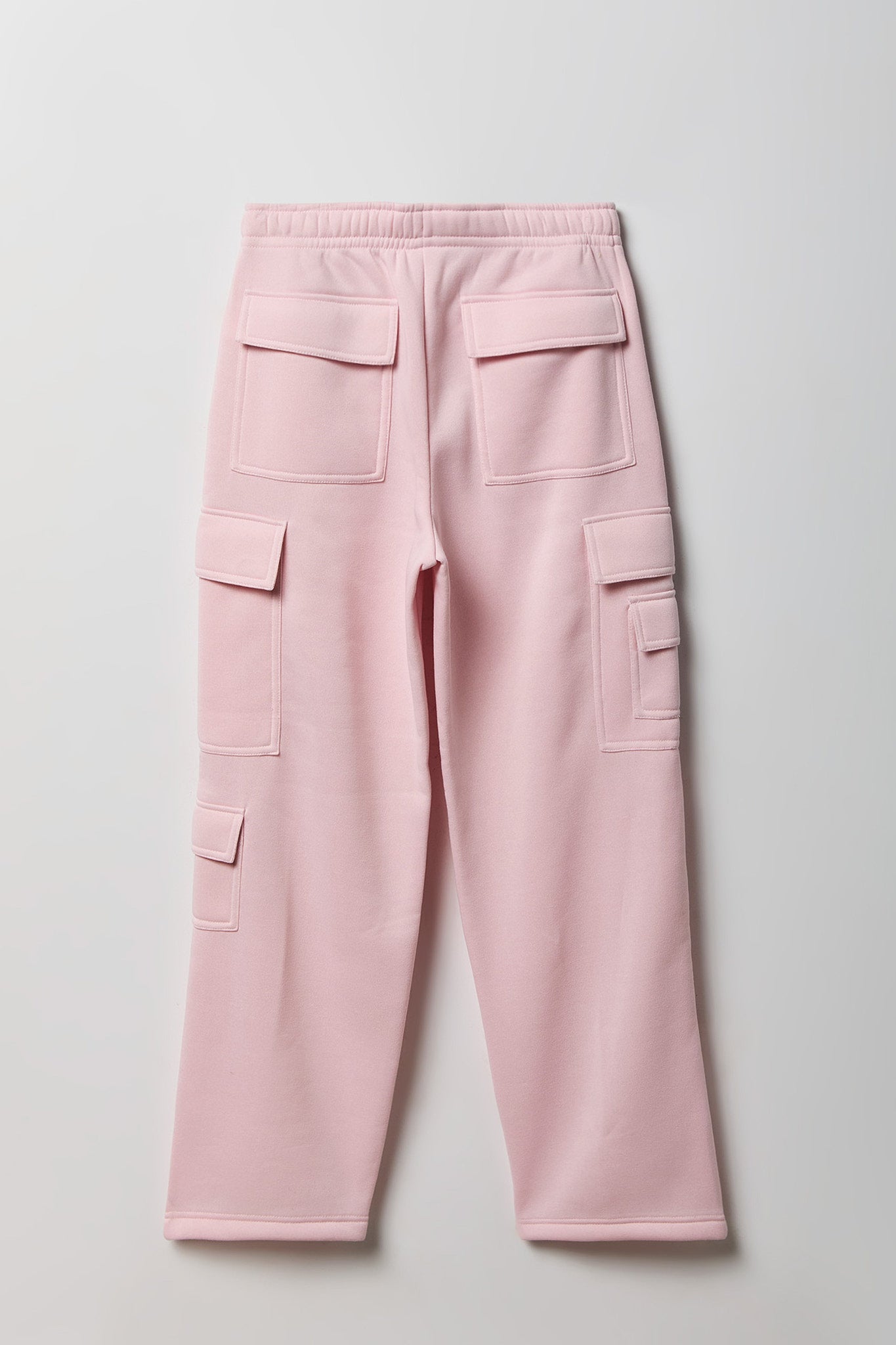 Fleece Low Rise Wide Leg Cargo Sweatpant