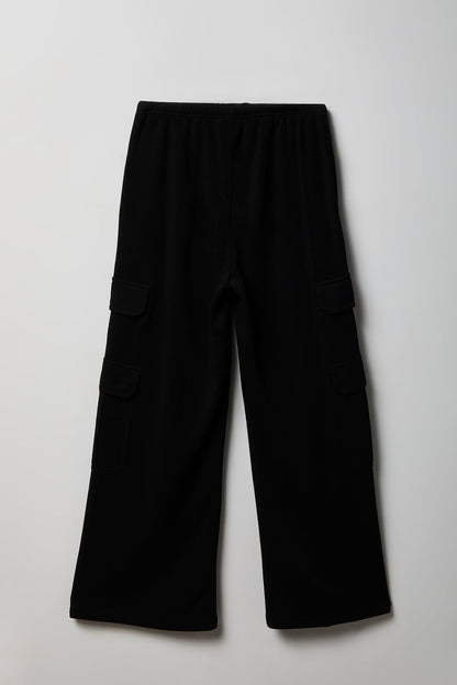 Fleece Ultra-Wide Cargo Sweatpant