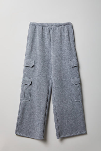 Fleece Ultra-Wide Cargo Sweatpant