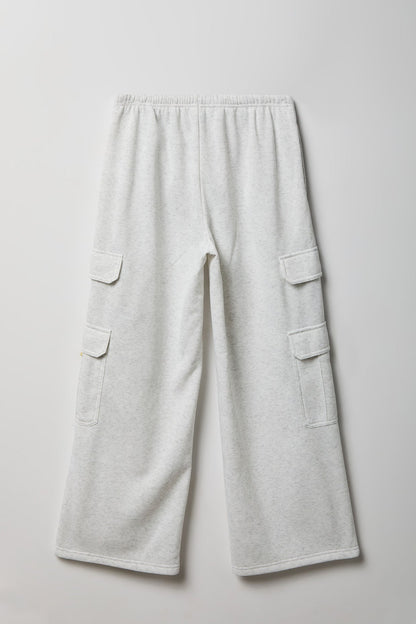 Fleece Ultra-Wide Cargo Sweatpant