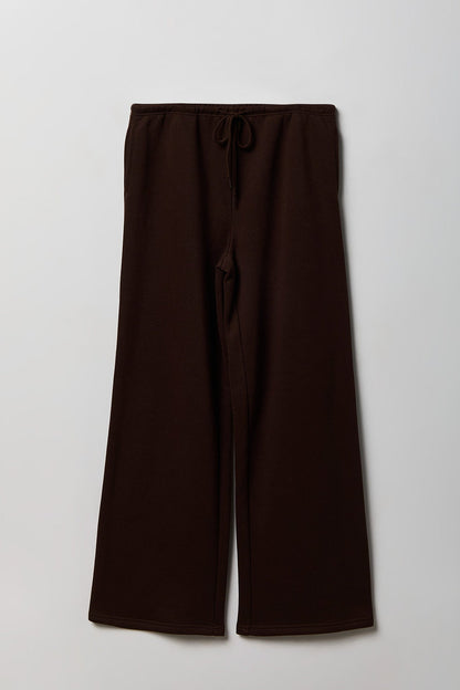 Fleece Low Rise Wide Leg Sweatpant