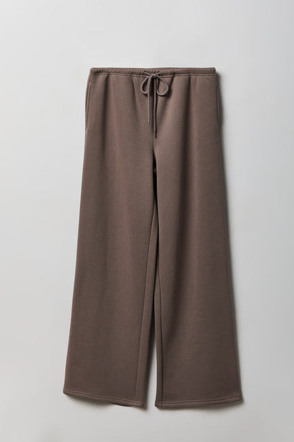 Fleece Low Rise Wide Leg Sweatpant