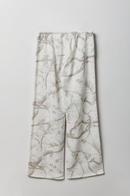 Fleece Low Rise Wide Leg Sweatpant