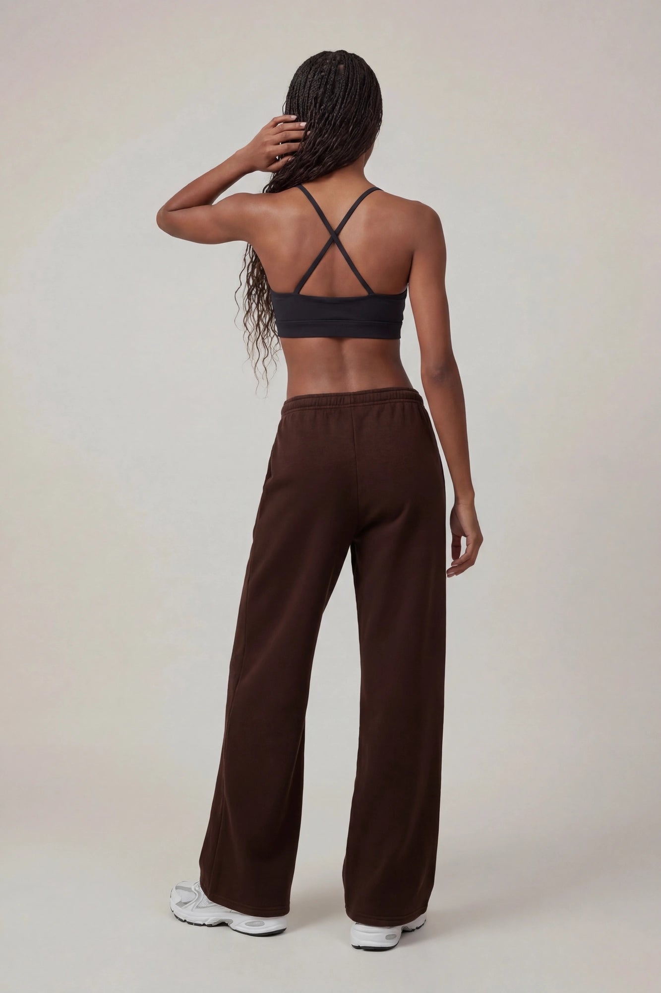 Fleece Low Rise Wide Leg Sweatpant