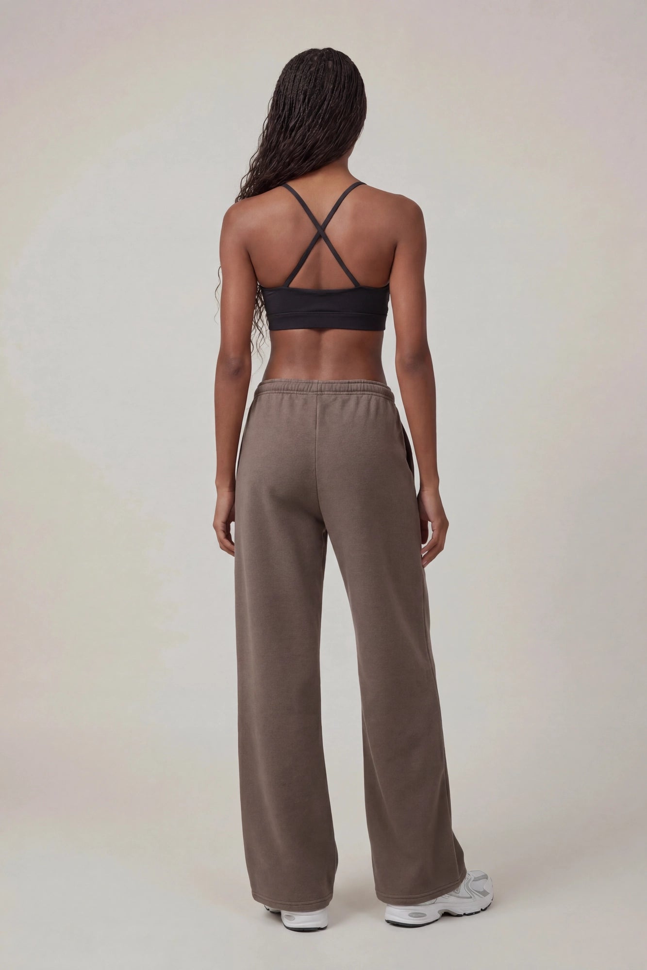 Fleece Low Rise Wide Leg Sweatpant