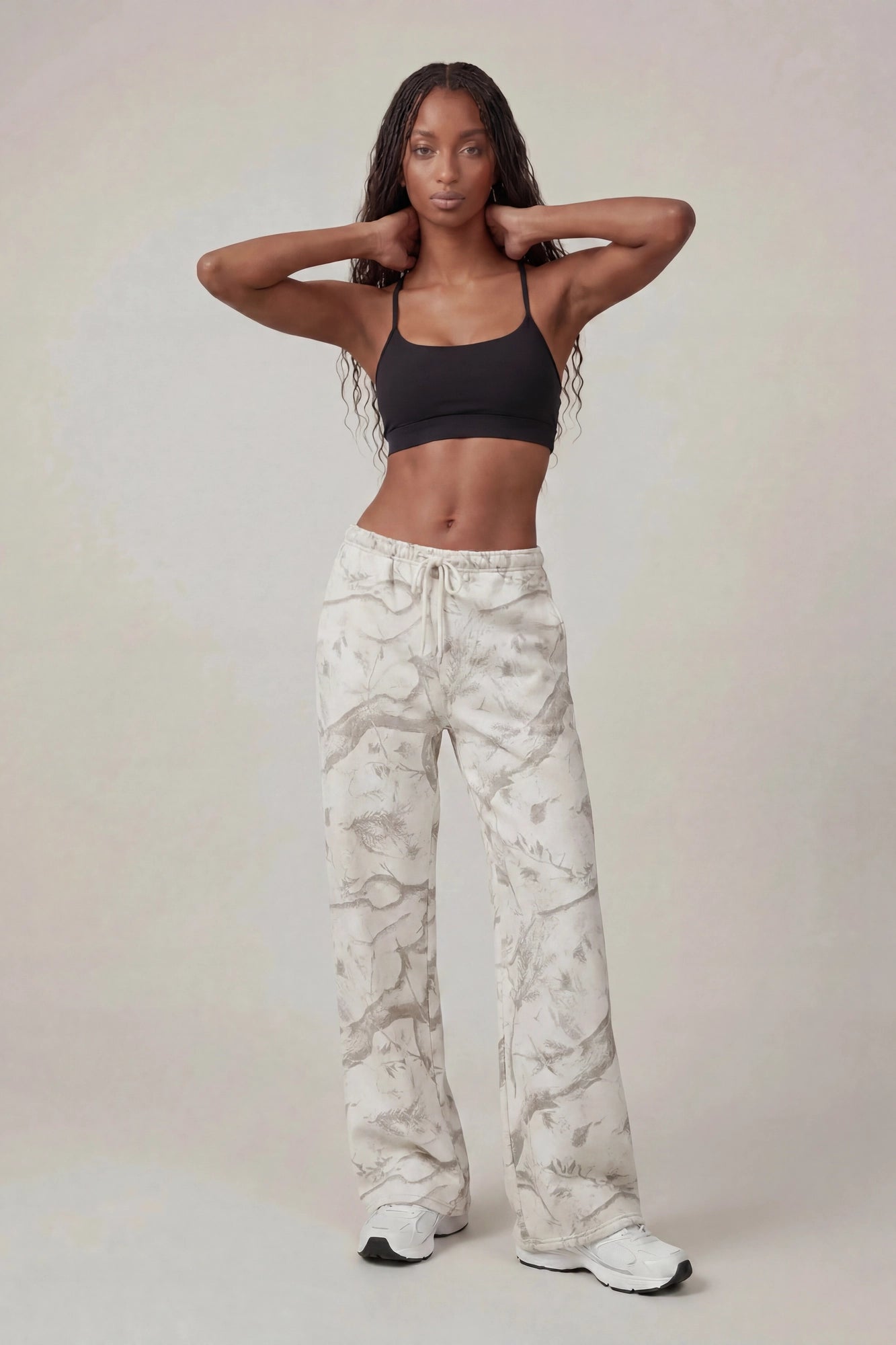Fleece Low Rise Wide Leg Sweatpant