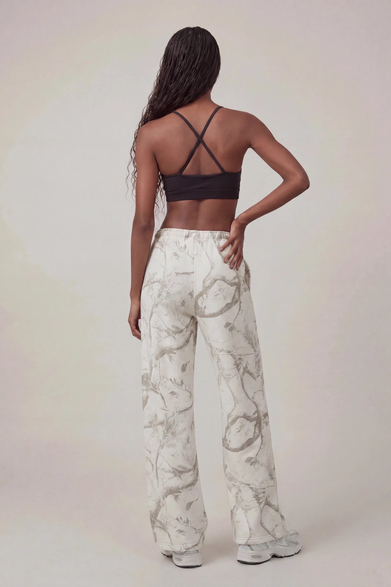 Fleece Low Rise Wide Leg Sweatpant