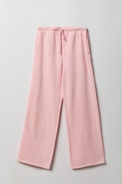 Fleece Low Rise Wide Leg Sweatpant