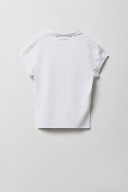 Contour Button-Up Polo