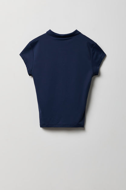 Contour Button-Up Polo