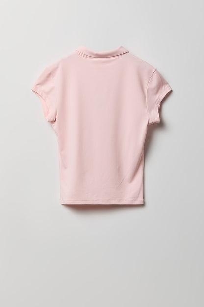 Contour Button-Up Polo