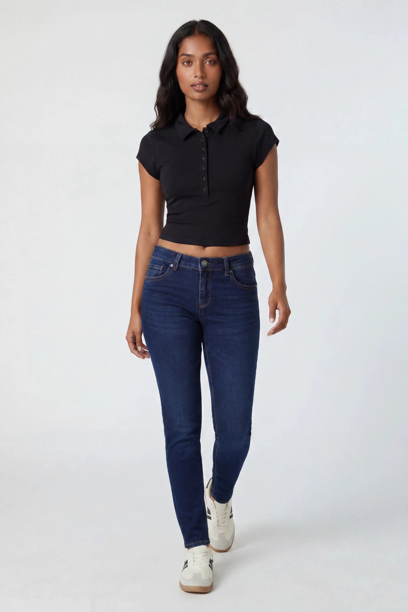 Contour Button-Up Polo