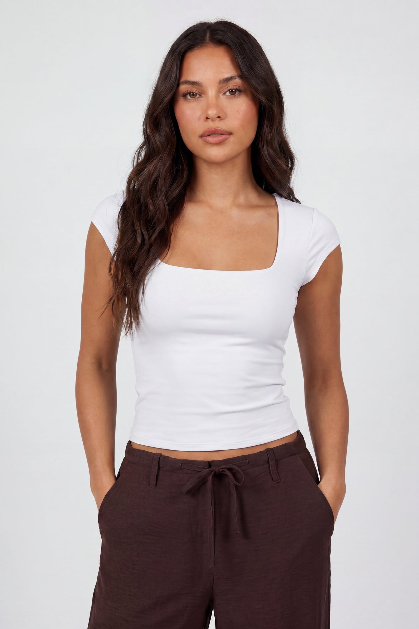 Luxe Heavy Contour Square Neck Top
