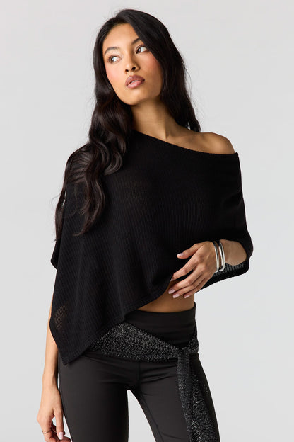 Ribbed Poncho