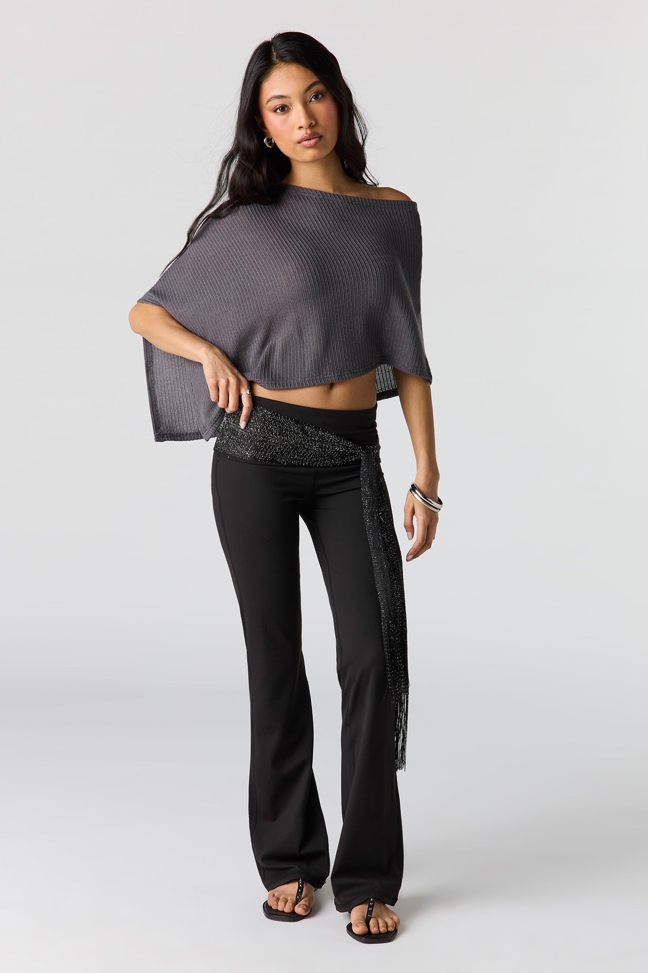 Ribbed Poncho