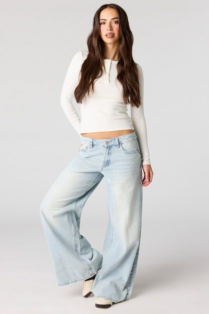Low Rise Ultra Wide Jean