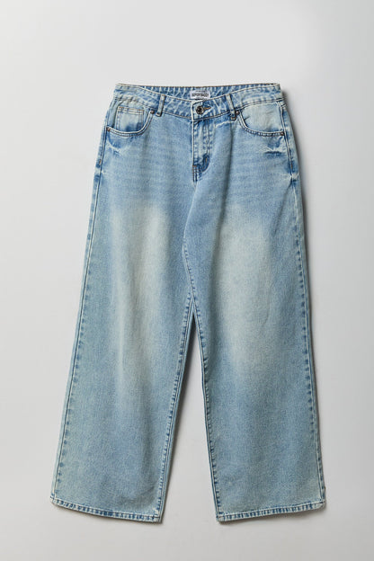 Low Rise Super Baggy Angel Wing Jean