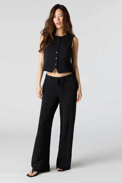 Flowy Drawstring Dress Pant