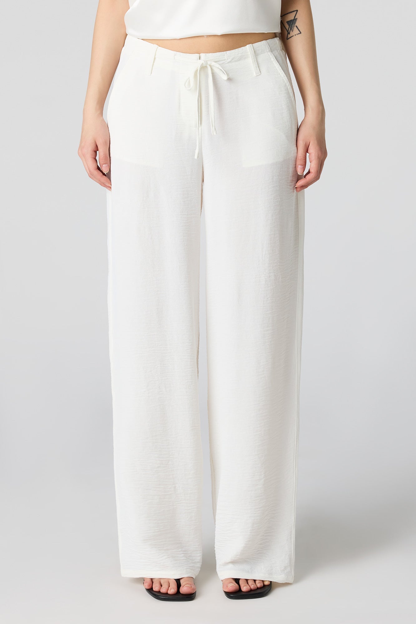 Flowy Drawstring Dress Pant