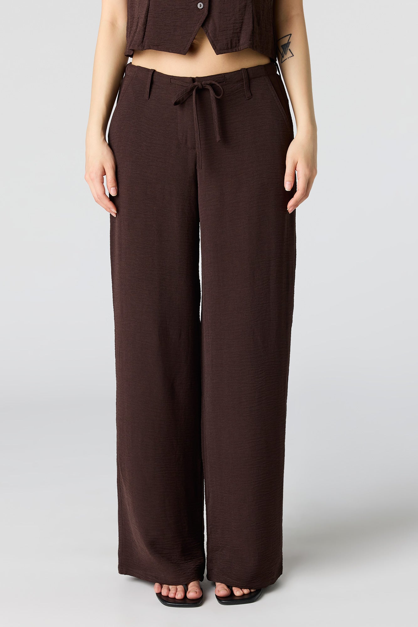 Flowy Drawstring Dress Pant