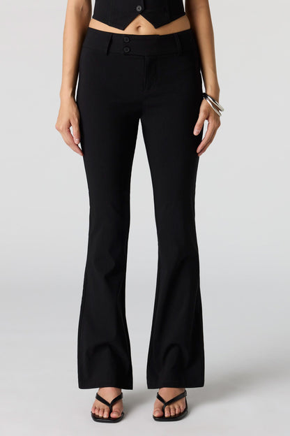 Mid Rise Flare Dress Pant