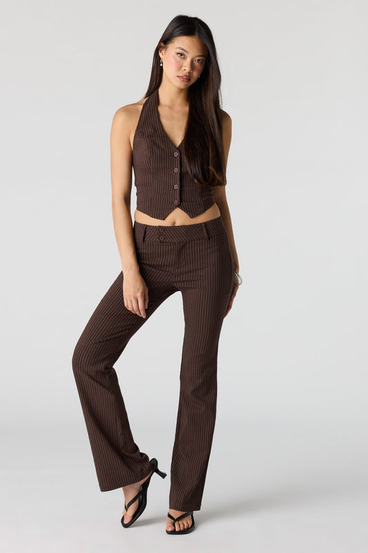 Mid Rise Flare Dress Pant