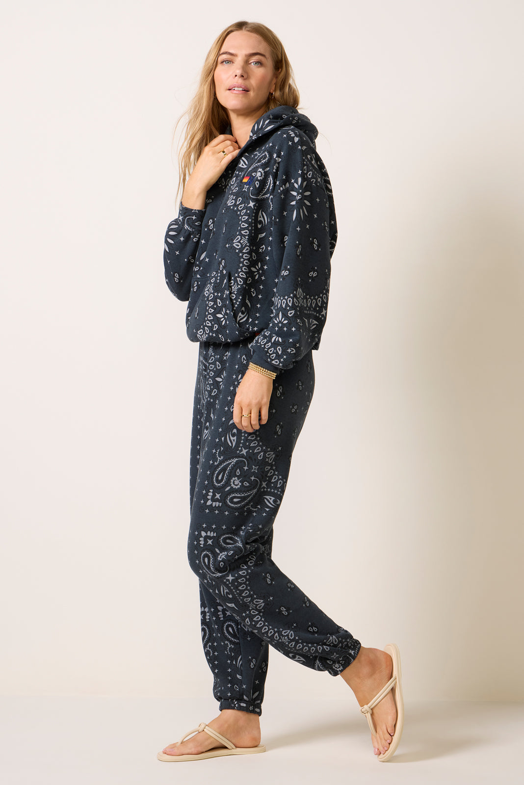 Bandana Pullover Relaxed Hoodie