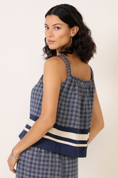 Bria Tile Print Cami