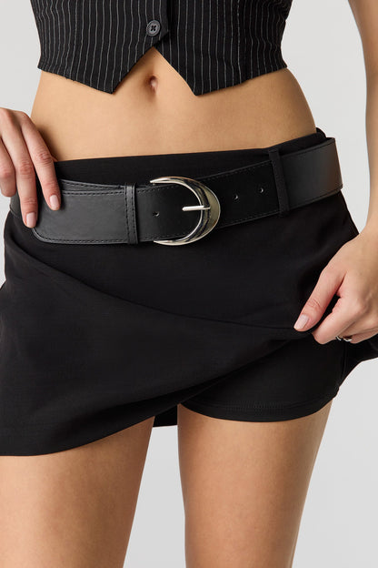 Belted Mini Skort