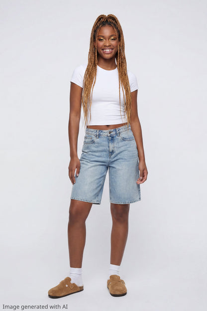 Low Rise Baggy Light Jort 13"