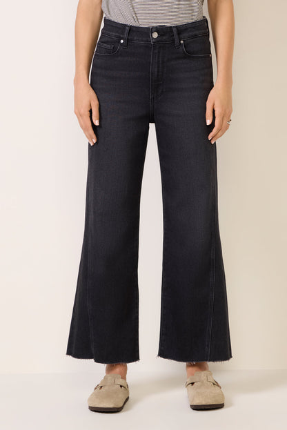 Anessa w Twisted Outseam Panel Wide Leg Jean