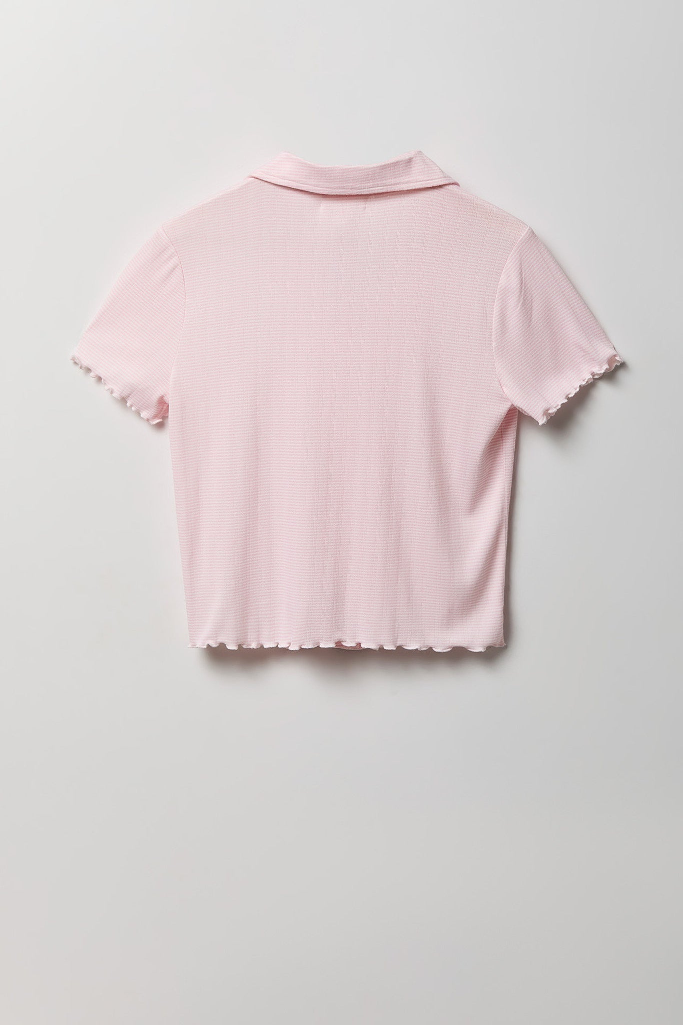 Pointelle Button-Up Top & Short Pajama Set