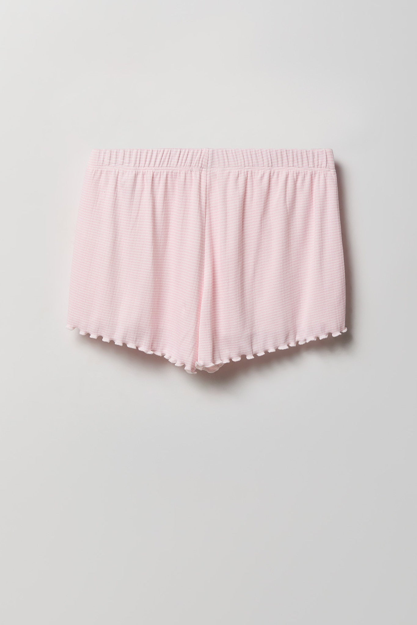 Pointelle Button-Up Top & Short Pajama Set