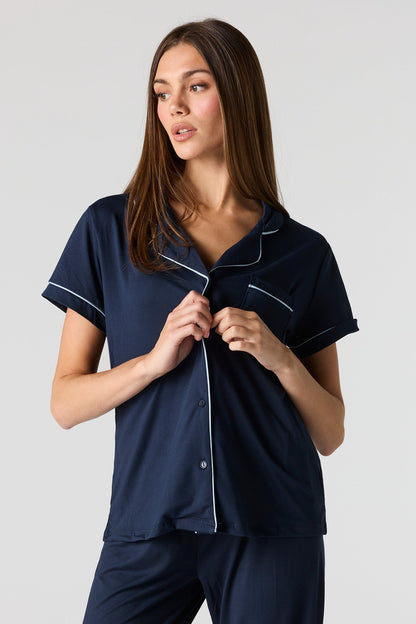 Button-Up Top & Pant Pajama Set