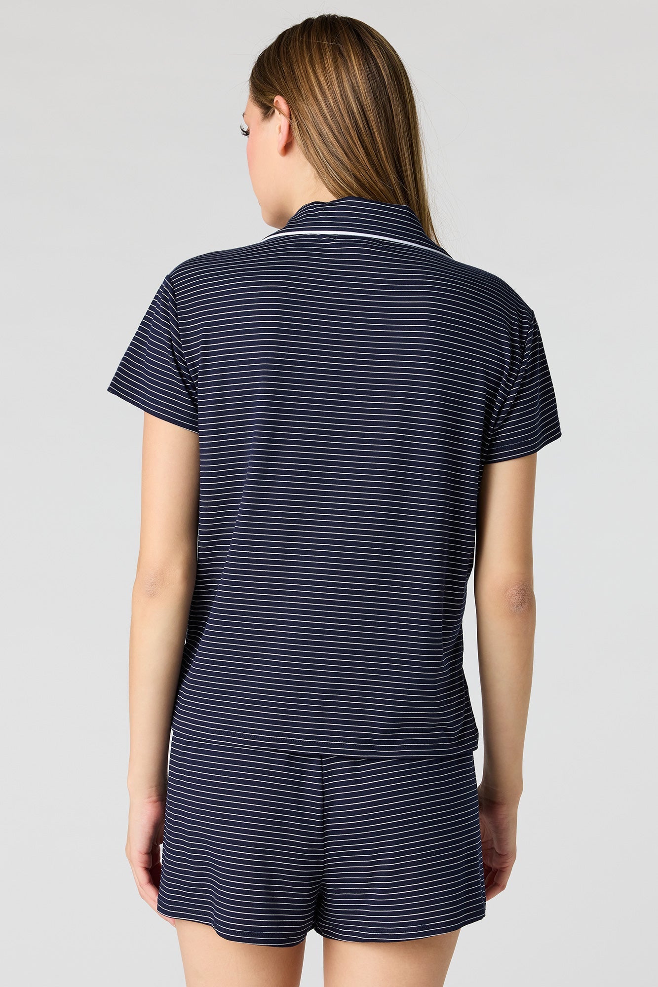 Button-Up Top & Short Pajama Set