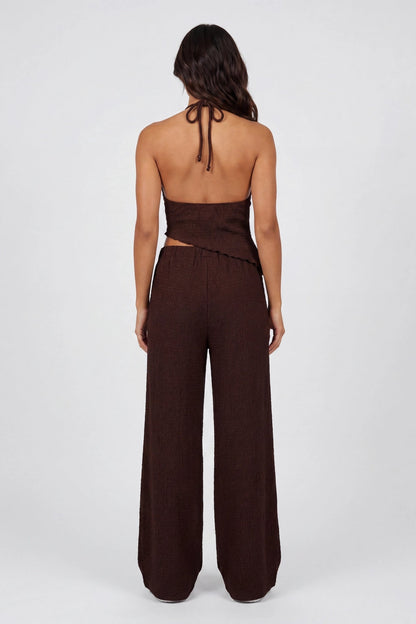 Popcorn Wide Leg Pant