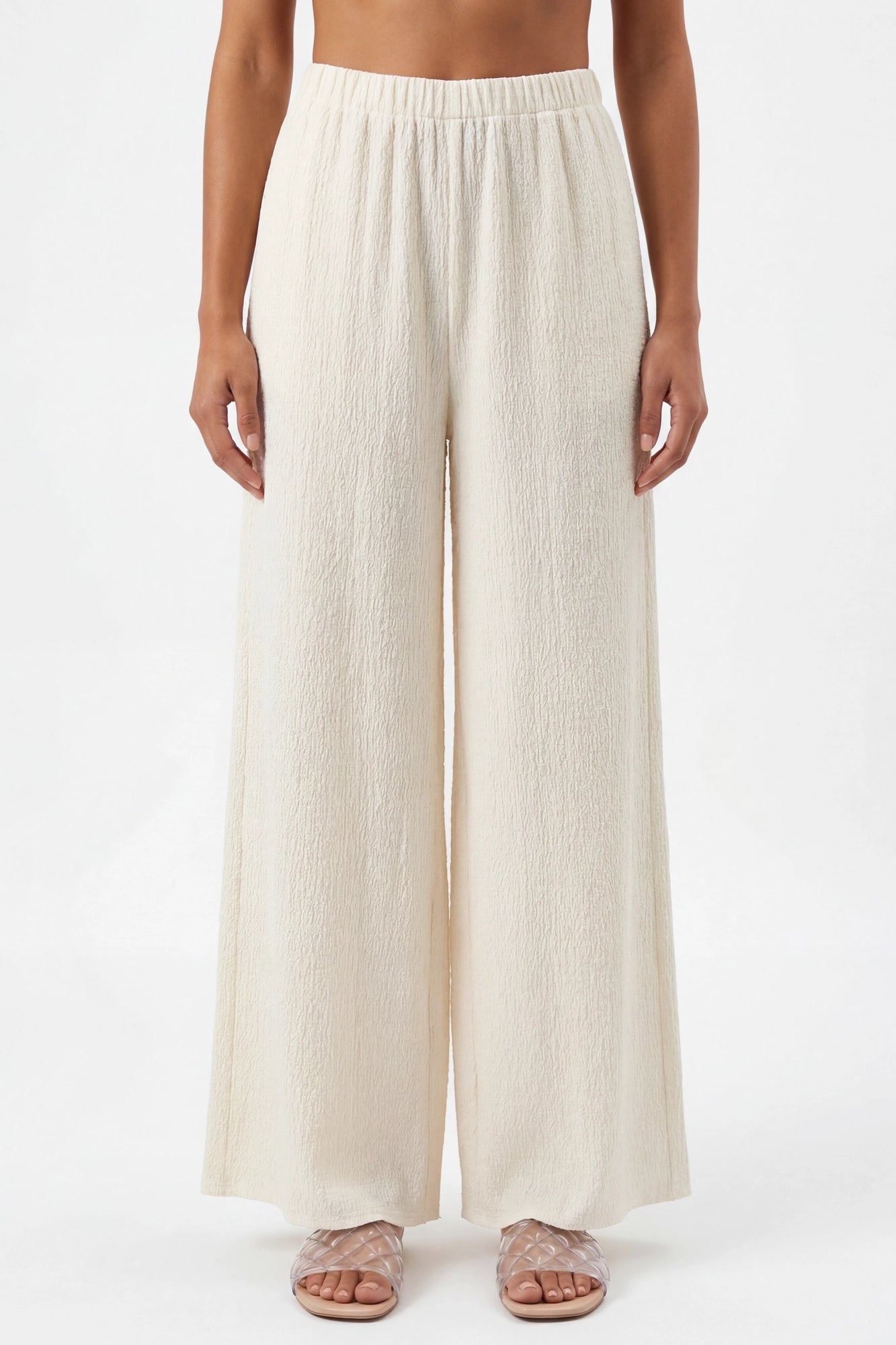 Popcorn Wide Leg Pant