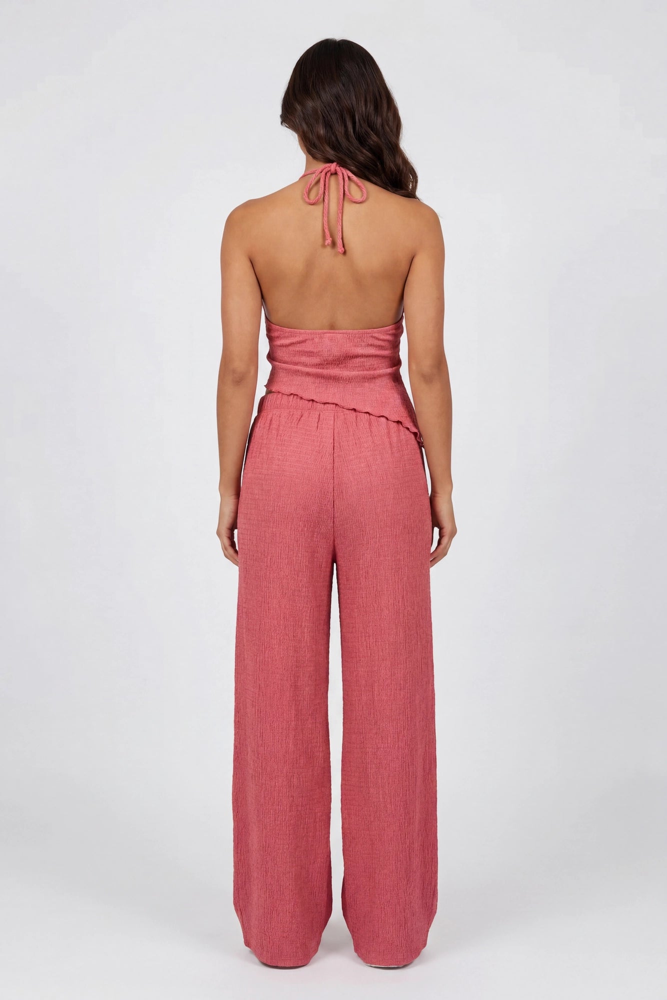 Popcorn Wide Leg Pant