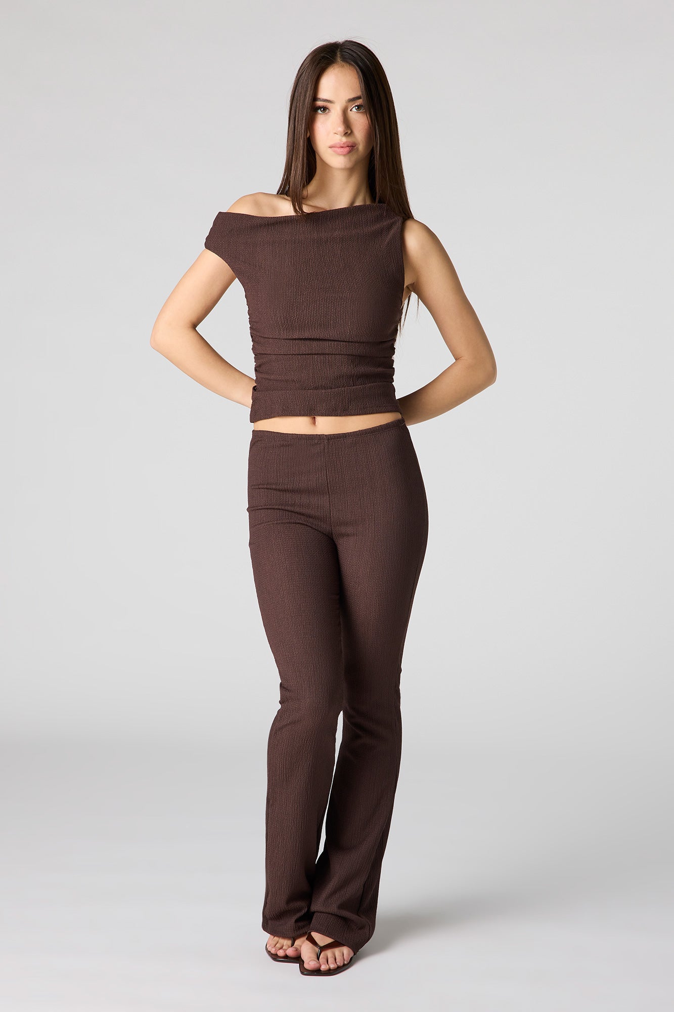 Textured Off Shoulder Top