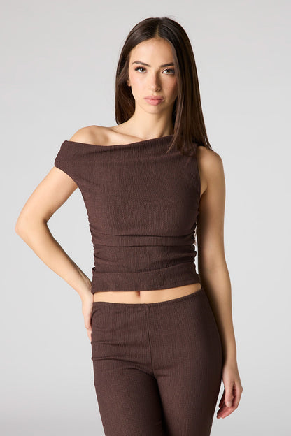 Textured Off Shoulder Top