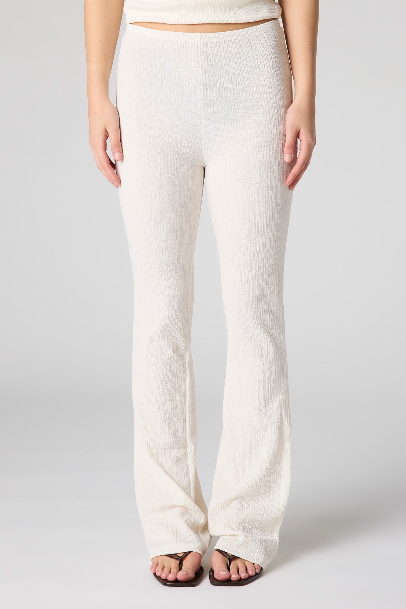 Textured Flare Pant