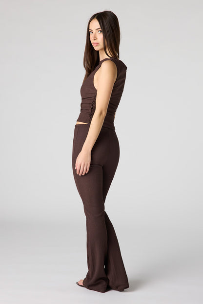 Textured Flare Pant
