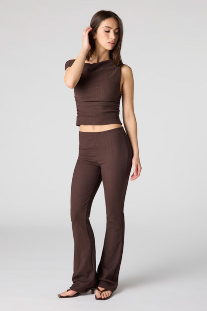 Textured Flare Pant