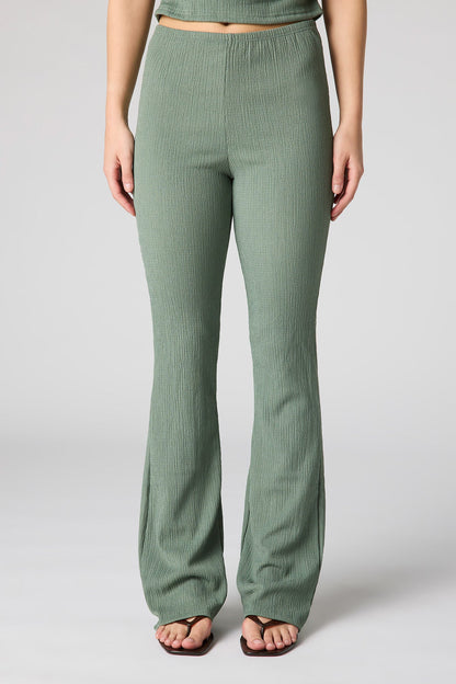 Textured Flare Pant