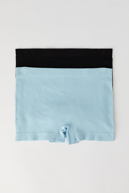 Seamless Ribbed Boy Short (2 Pack)