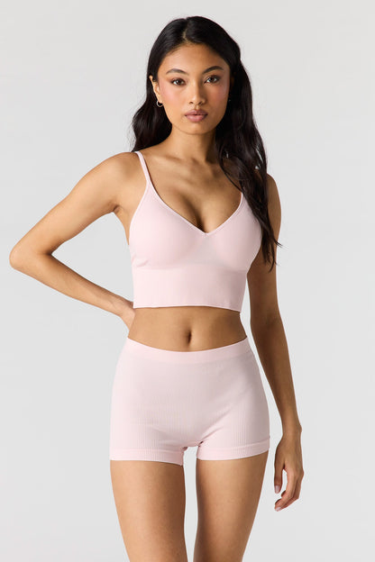 Seamless Ribbed Boy Short (2 Pack)