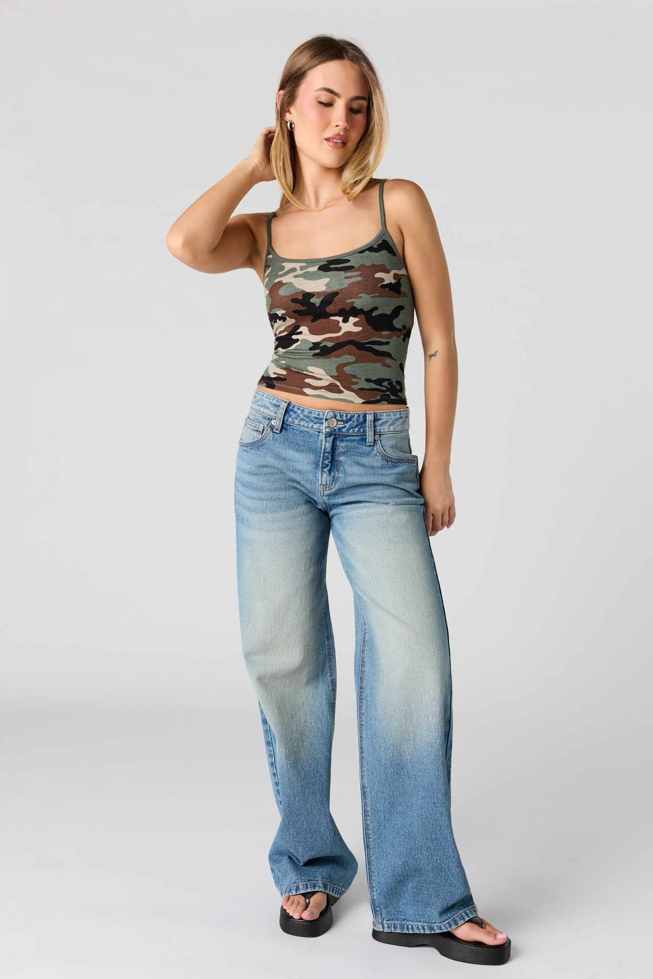 Braless Ribbed Scoop Neck Tank