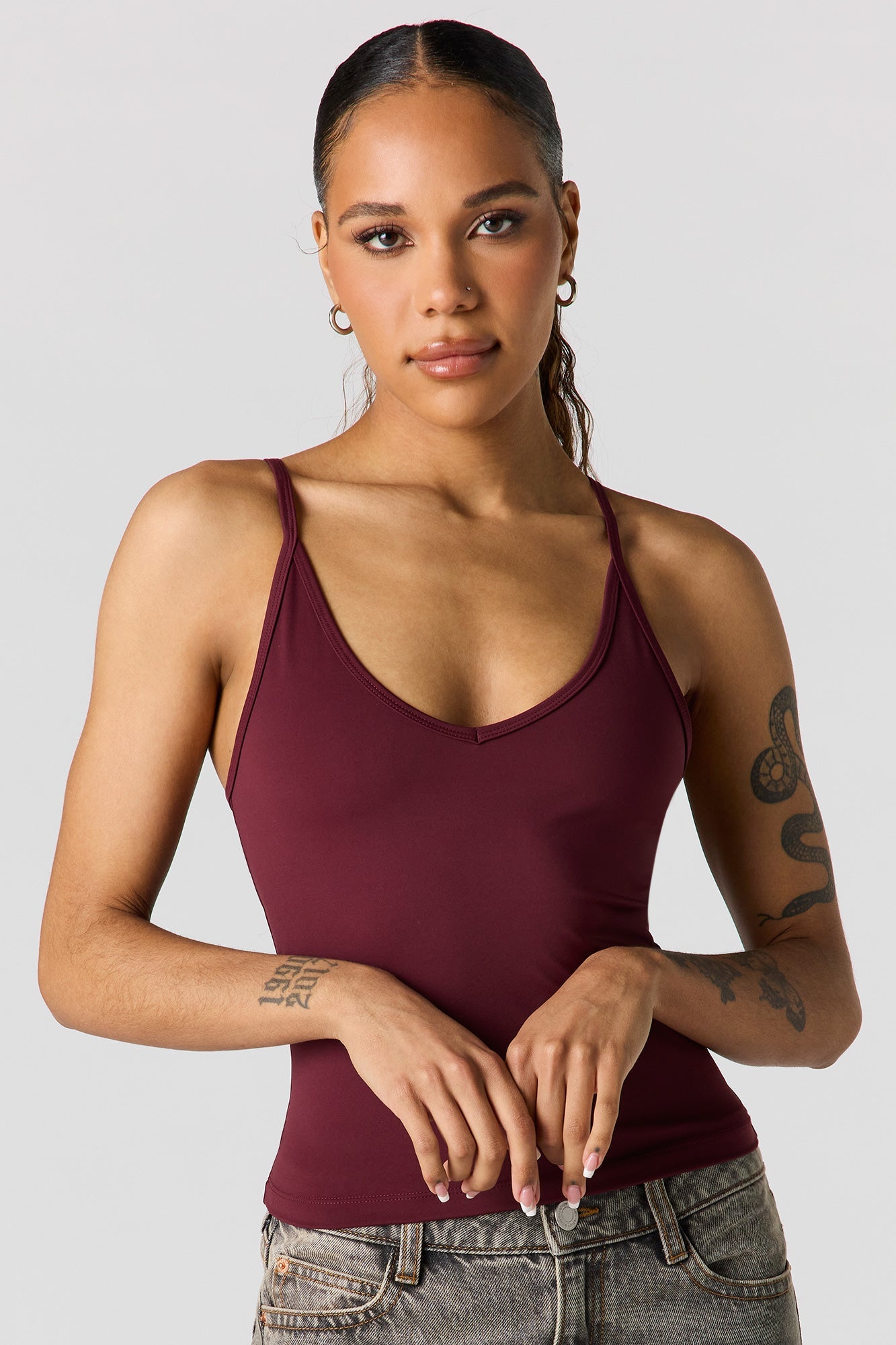 Luxe Heavy Contour V-Neck Cami