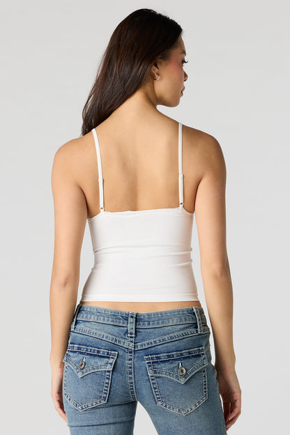 Seamless Lace Trim Cami