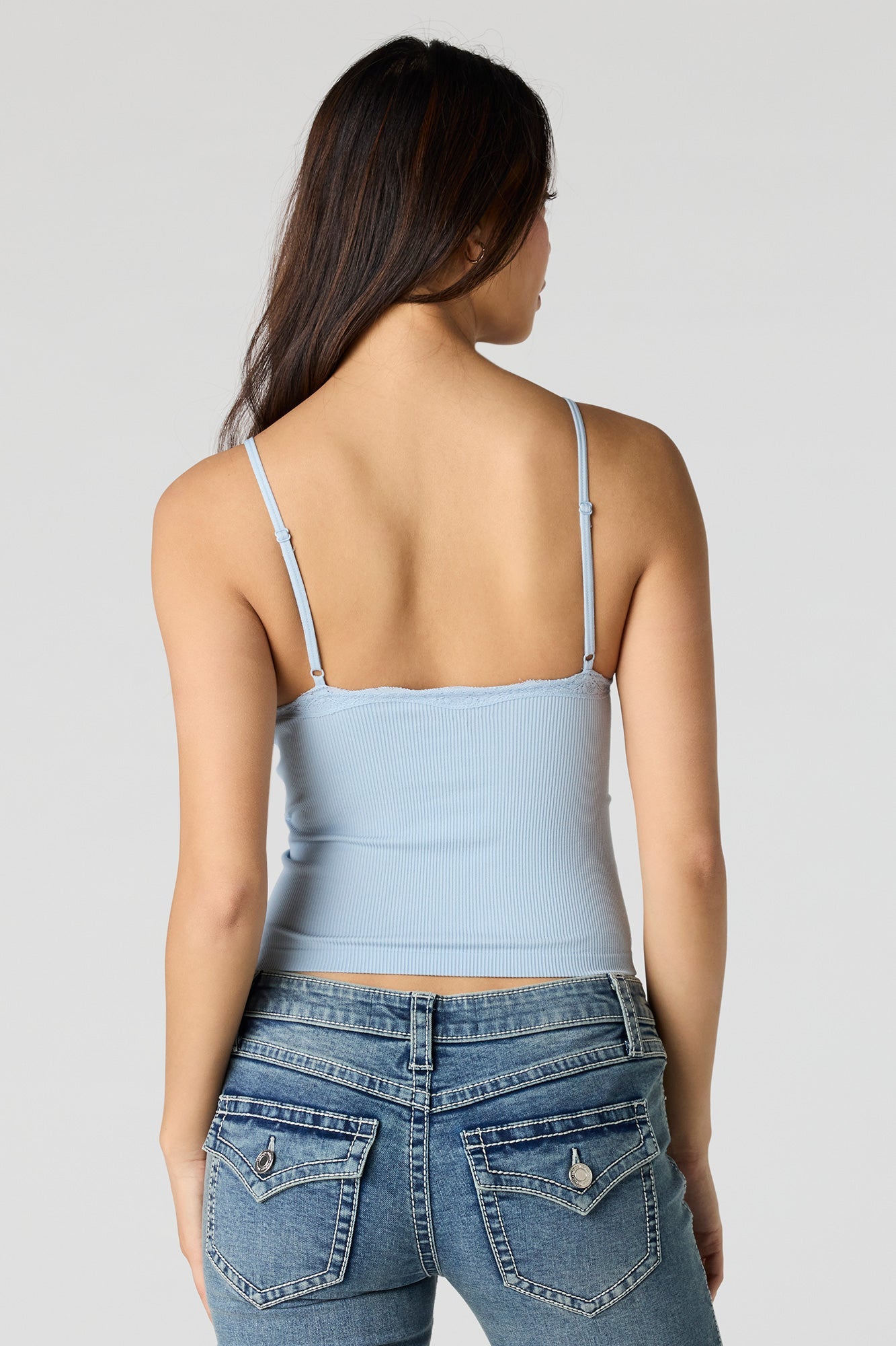 Seamless Lace Trim Cami
